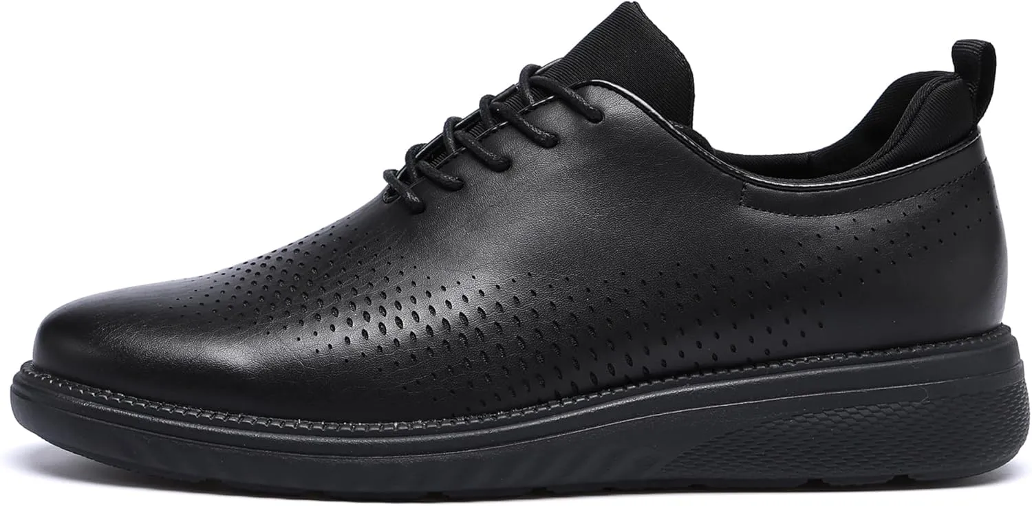 DECARSDZ Men's Fashion Casual Dress Shoe Wingtip Oxfords Shoes