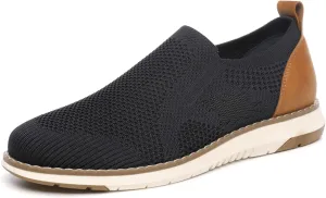 DECARSDZ Men's Loafers Casual Slip On Shoes Knit Mesh Fabric Shoe C021