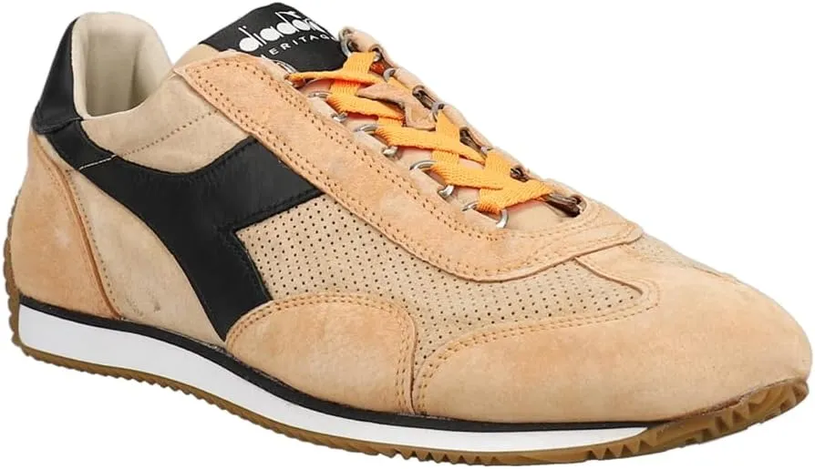 Diadora Mens Equipe Suede Sw Lace Up Sneakers Shoes Casual - Black