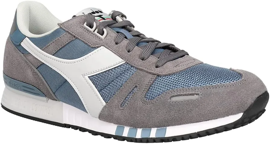 Diadora Mens Titan Lace Up Sneakers Shoes Casual - Blue, Grey