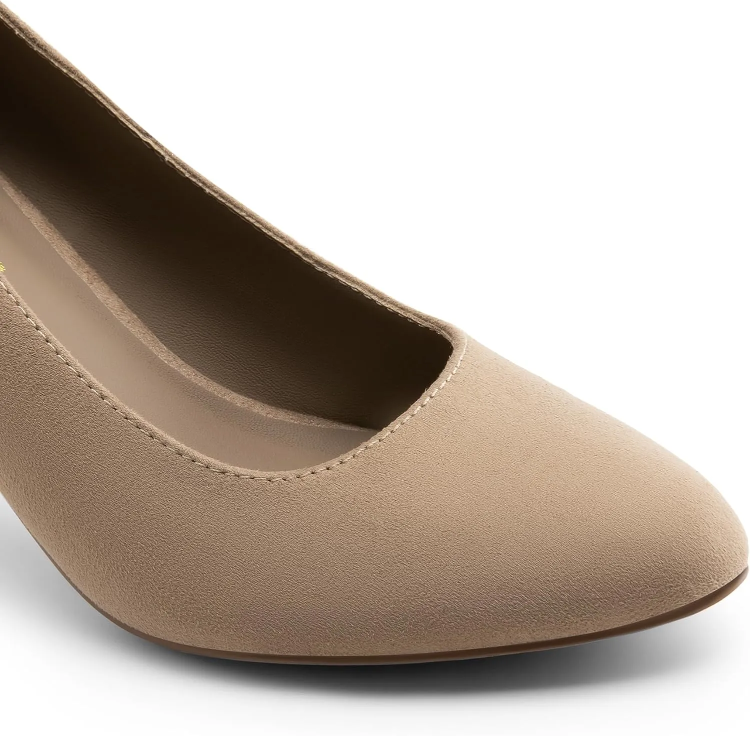 DREAM PAIRS Women's Block Heels Closed Toe High Chunky Rounded Toe Pumps Comfortable Slip On Work Shoes
