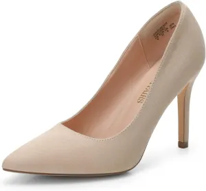 DREAM PAIRS Women's Closed Toe High Heels Dress Pointed Toe Wedding Pump Shoes