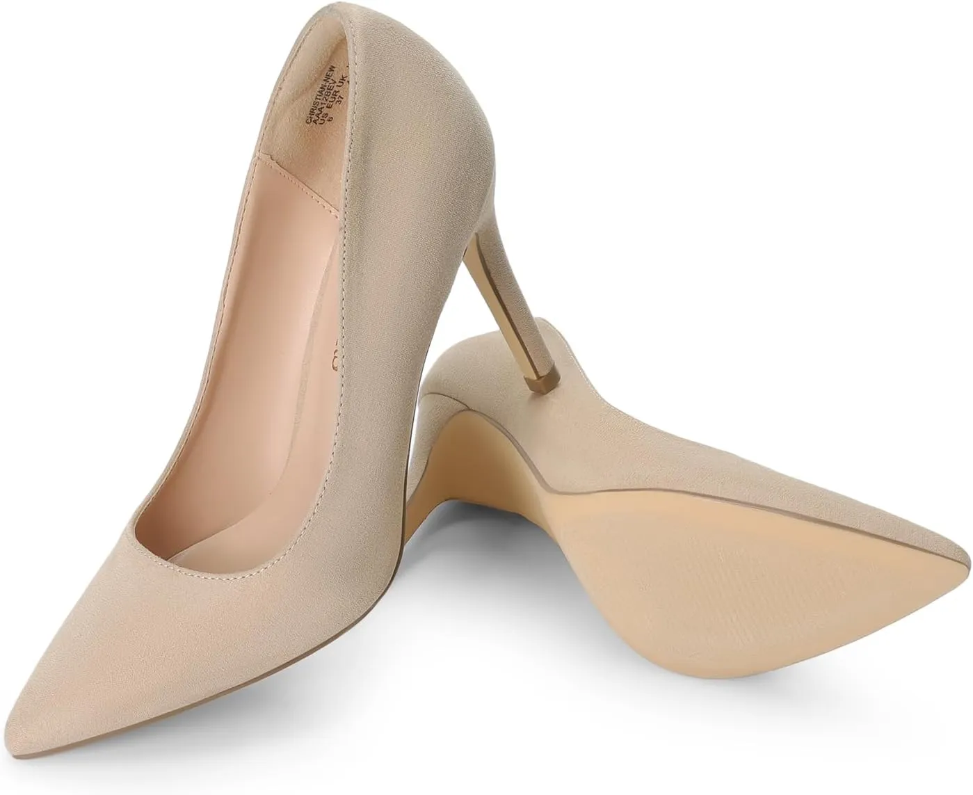 DREAM PAIRS Women's Closed Toe High Heels Dress Pointed Toe Wedding Pump Shoes