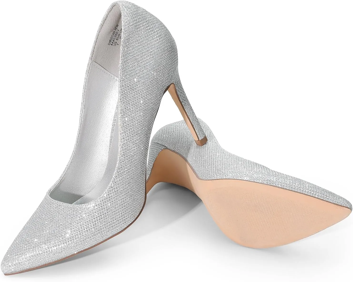 DREAM PAIRS Women's Closed Toe High Heels Dress Pointed Toe Wedding Pump Shoes