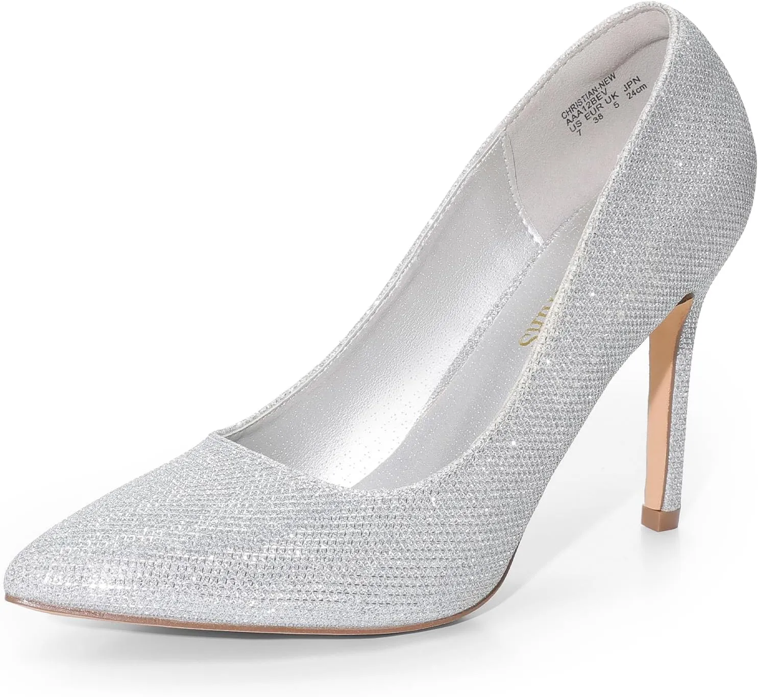 DREAM PAIRS Women's Closed Toe High Heels Dress Pointed Toe Wedding Pump Shoes