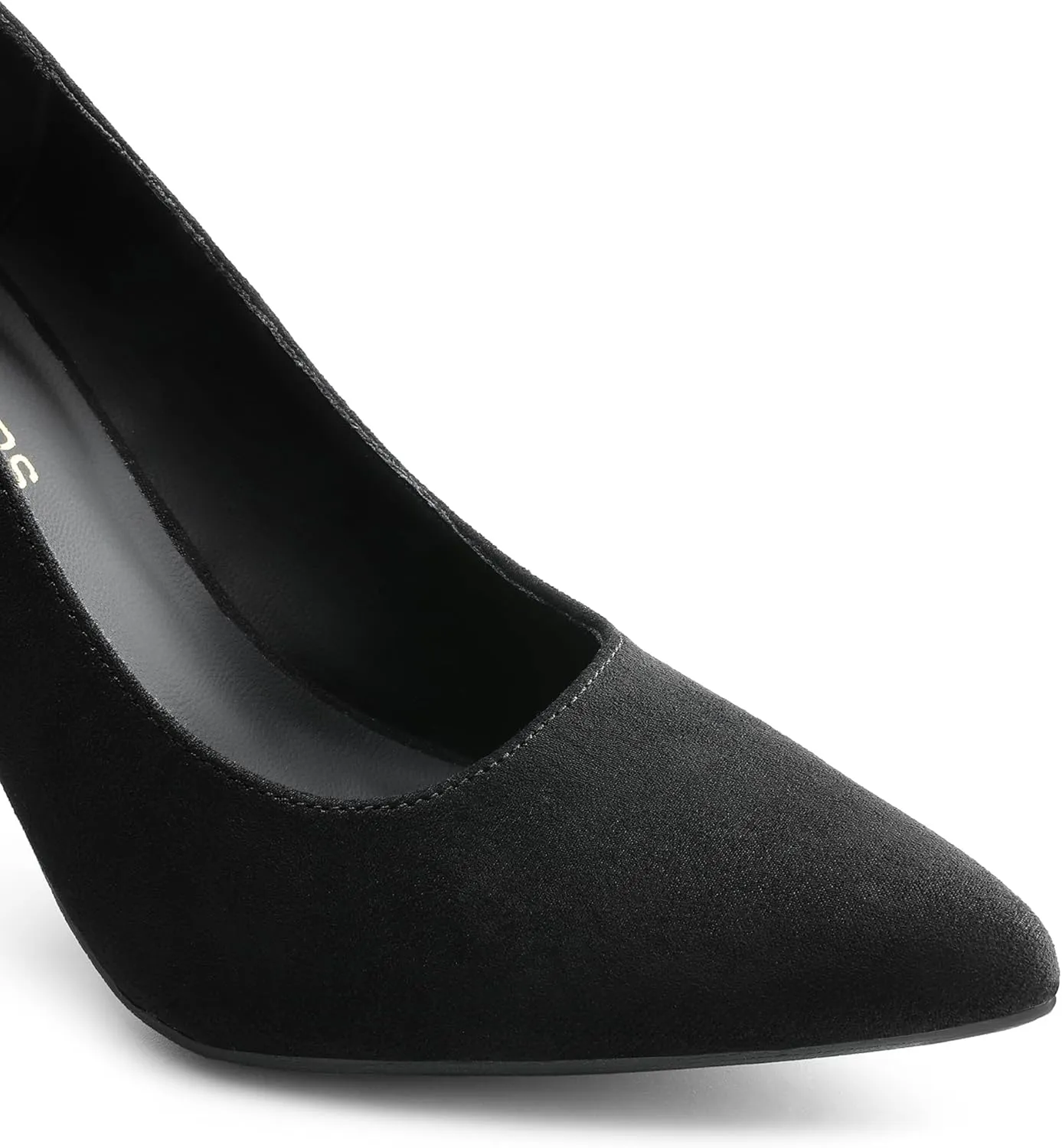 DREAM PAIRS Women's High Chunky Block Heels Closed Pointed Toe Slip on Women Pumps Wedding Party Work Comfortable Dress Shoes for Women