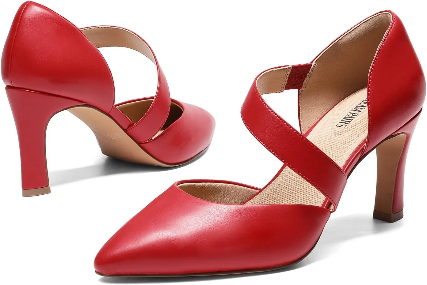 DREAM PAIRS Women's High Heels Pumps Dress Closed Pointed Toe Comfortable D'Orsay Pumps Shoes for Work Office Wedding Dancing