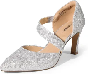 DREAM PAIRS Women's High Heels Pumps Dress Closed Pointed Toe Comfortable D'Orsay Pumps Shoes for Work Office Wedding Dancing