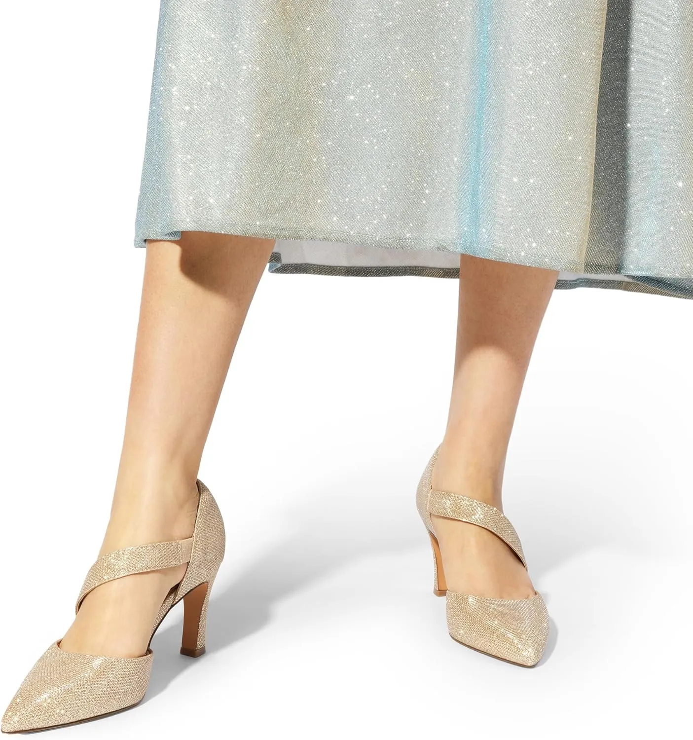 DREAM PAIRS Women's High Heels Pumps Dress Closed Pointed Toe Comfortable D'Orsay Pumps Shoes for Work Office Wedding Dancing