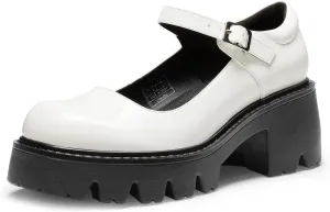 DREAM PAIRS Women's Mary Janes Shoes Platform Dress Low Heel Chunky Pumps Round Toe Ankle Strap Pumps Shoes Oxfords