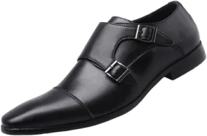 Dress Oxford Shoes for Men New Classic Monk Shoes for Men Luxury Wedding Shoes for Male Plus Size Men Business Office Leather Shoes for Men