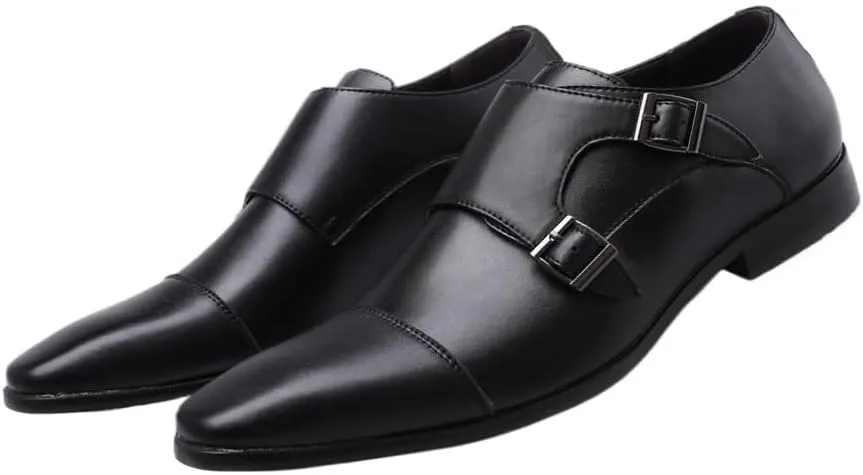 Dress Oxford Shoes for Men New Classic Monk Shoes for Men Luxury Wedding Shoes for Male Plus Size Men Business Office Leather Shoes for Men