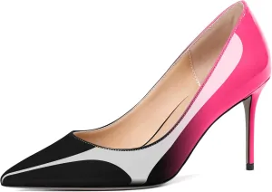 Eldof Women's High Heel Pumps - Classy Pointy Toe Pumps_- Office Wedding Party Event Comfort Heels