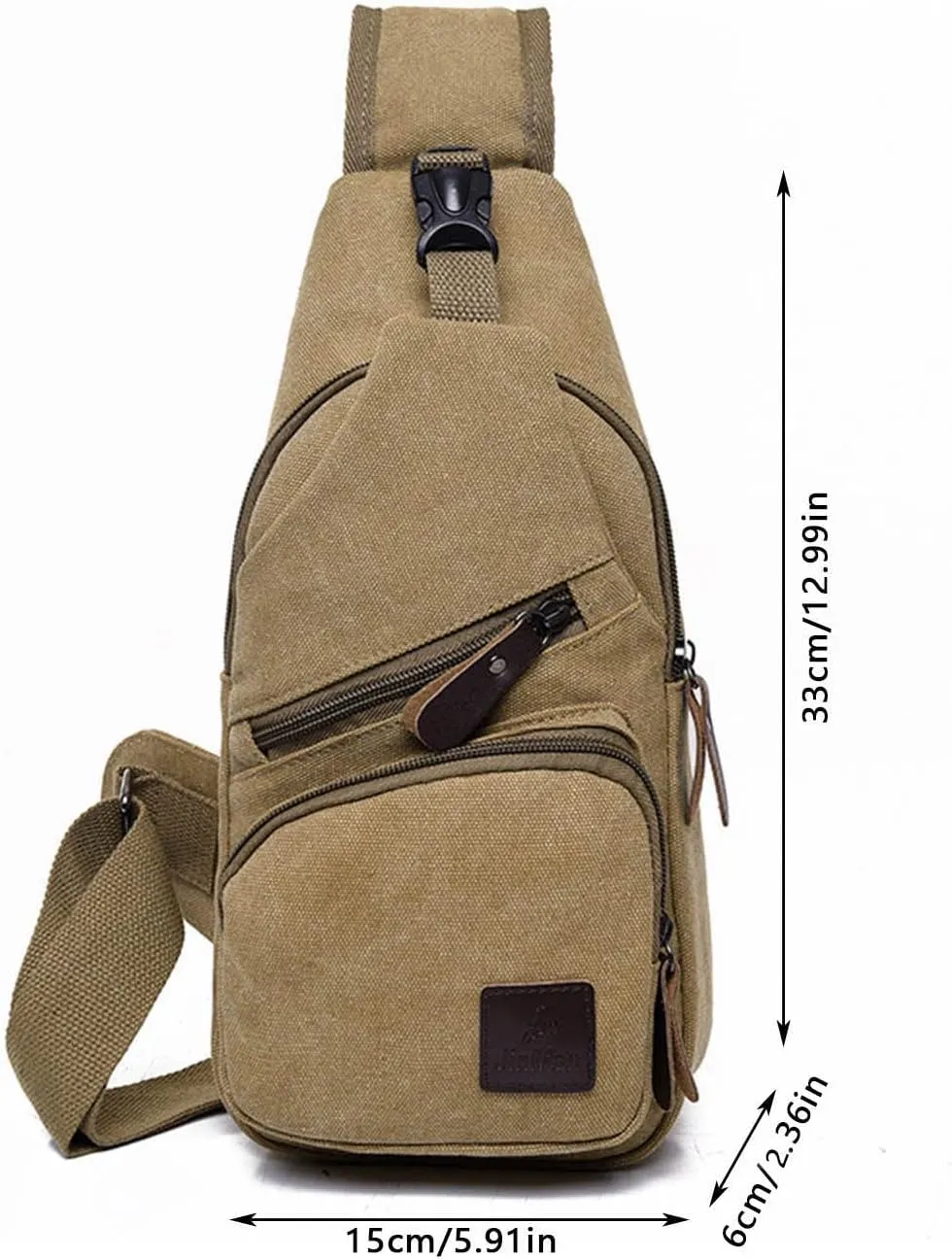 Fanny Pack for Men Women Men Messenger Bag Fashion Outdoor Canvas Chest Bag Bike Functional Pocket Travel