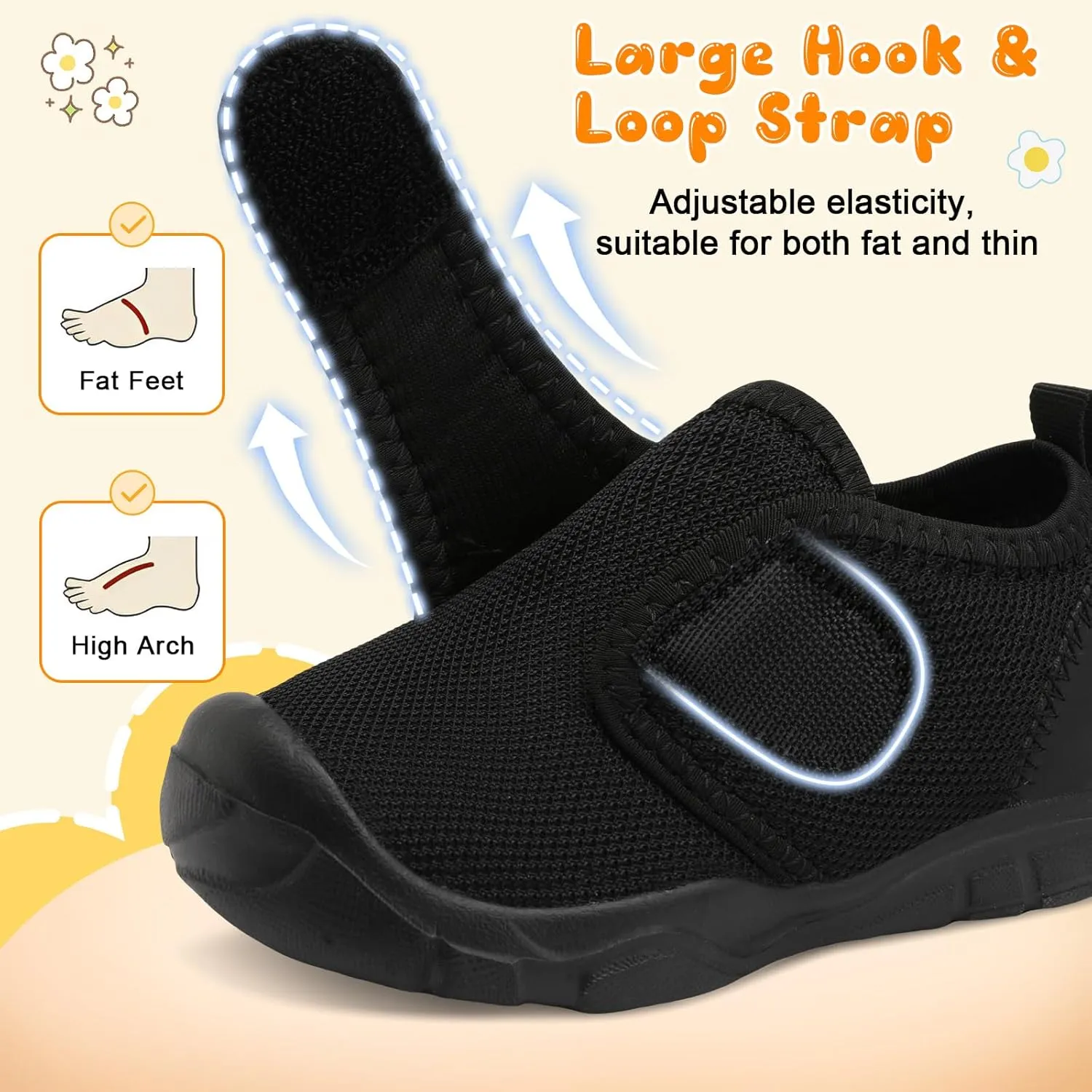 FEETCITY Toddler Shoes Boys Girls Toddler Slip On Sneakers Kids Tennis Shoes Sports Shoe Walking Shoe