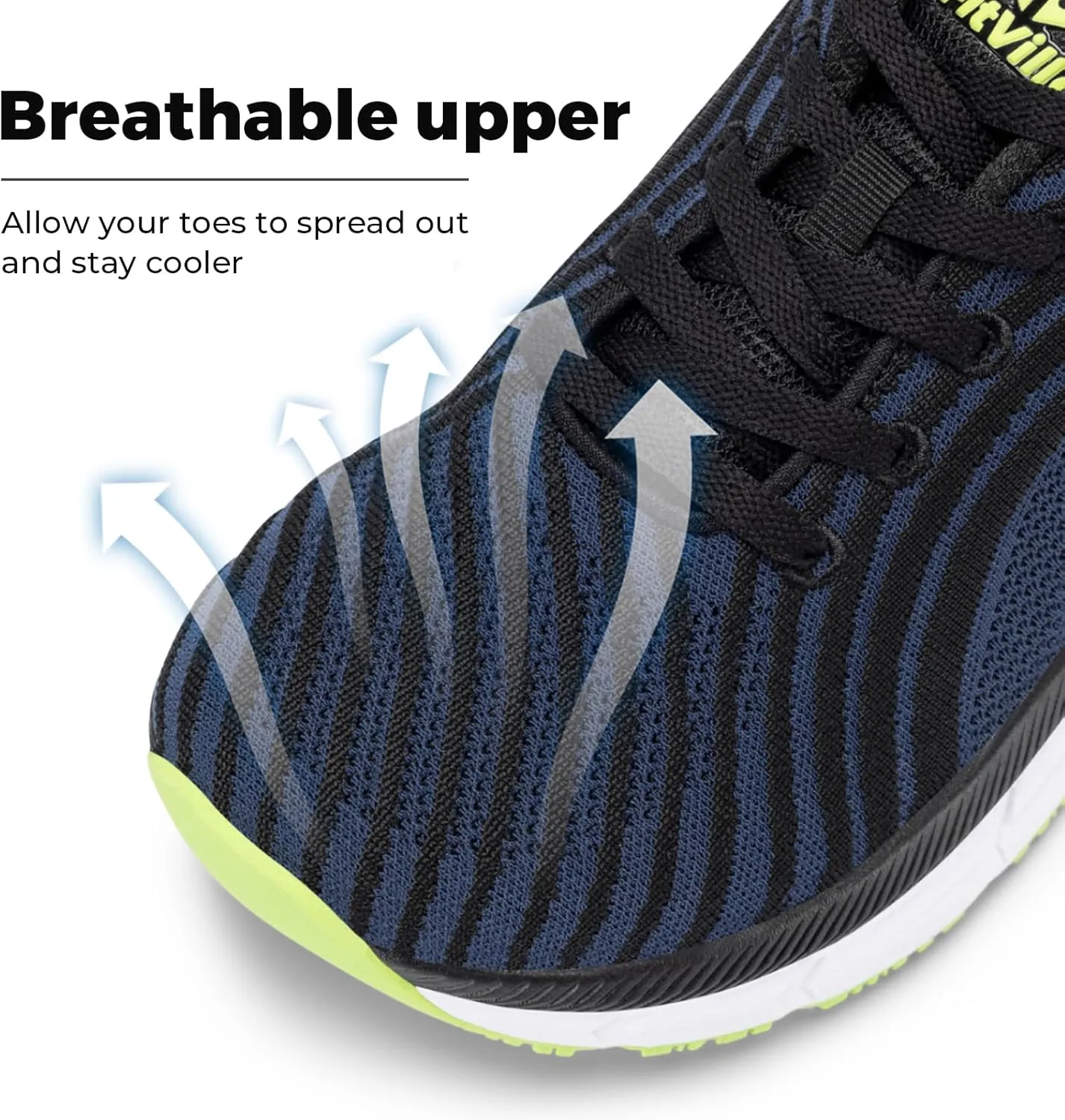 FitVille Wide Toe Box Shoes for Men Cushioned Well Extra Wide Width Running Shoes for Men Walking Comfortable Lightweight