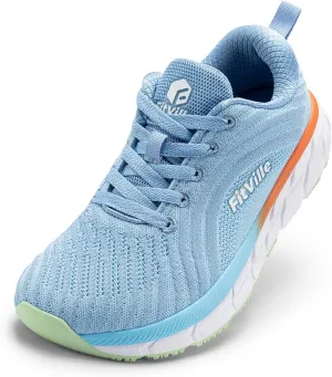 FitVille Wide Toe Box Shoes Women Comfortable Non Slip Extra Wide Running Shoes for Women with Swollen Feet Lightweight