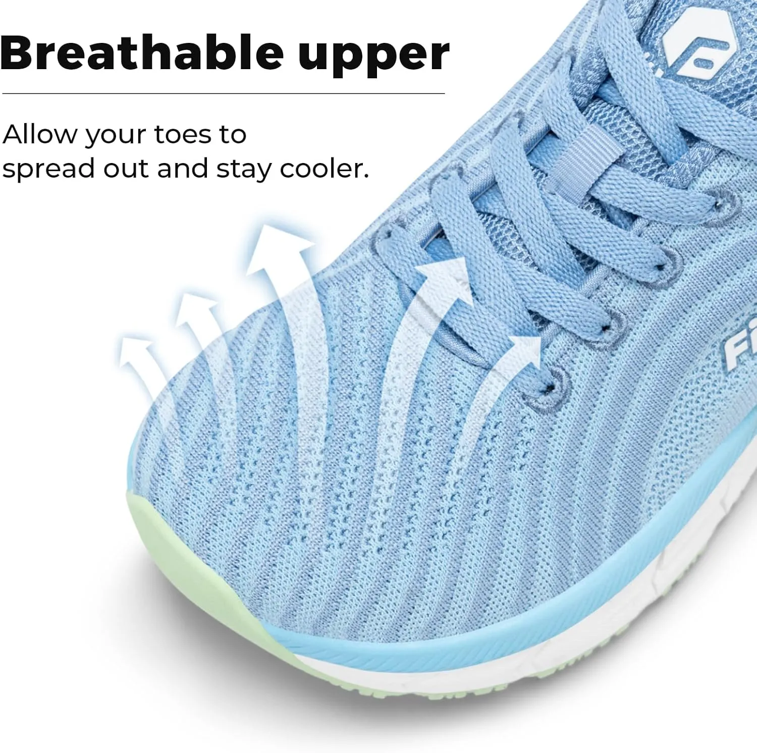 FitVille Wide Toe Box Shoes Women Comfortable Non Slip Extra Wide Running Shoes for Women with Swollen Feet Lightweight