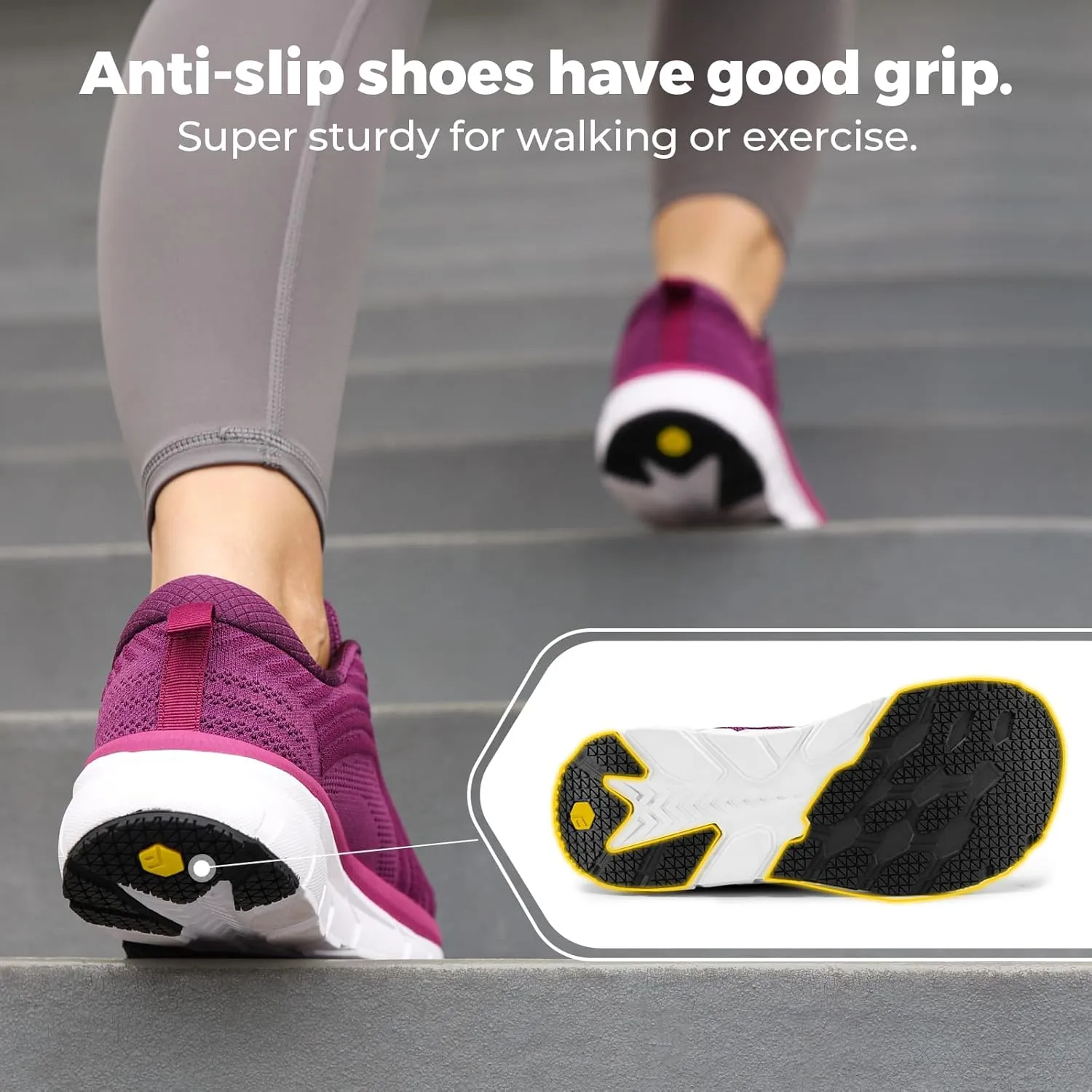 FitVille Wide Toe Box Shoes Women Comfortable Non Slip Extra Wide Running Shoes for Women with Swollen Feet Lightweight
