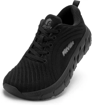 FitVille Wide Toe Box Shoes Women Comfortable Non Slip Extra Wide Running Shoes for Women with Swollen Feet Lightweight