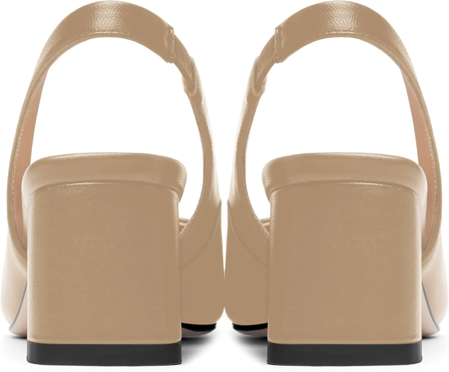 FOGEENA Womens Matte Square Toe Sexy Bridal Slip On Solid Chunky Leather Low Heel Pumps Shoes 2 Inch