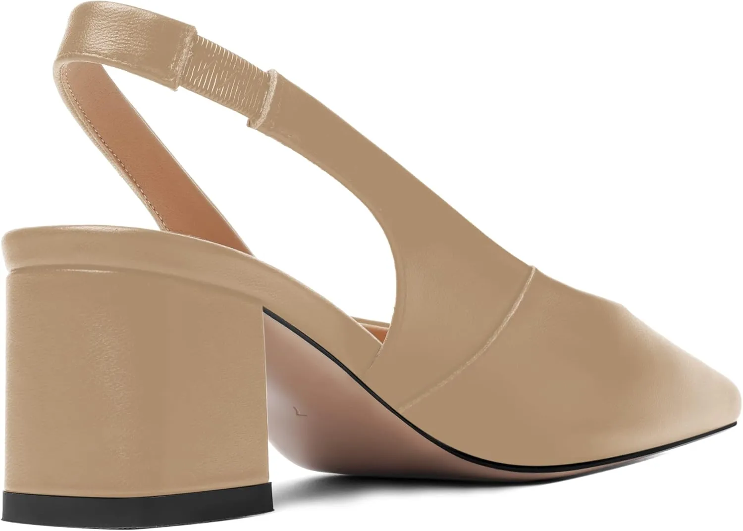 FOGEENA Womens Matte Square Toe Sexy Bridal Slip On Solid Chunky Leather Low Heel Pumps Shoes 2 Inch