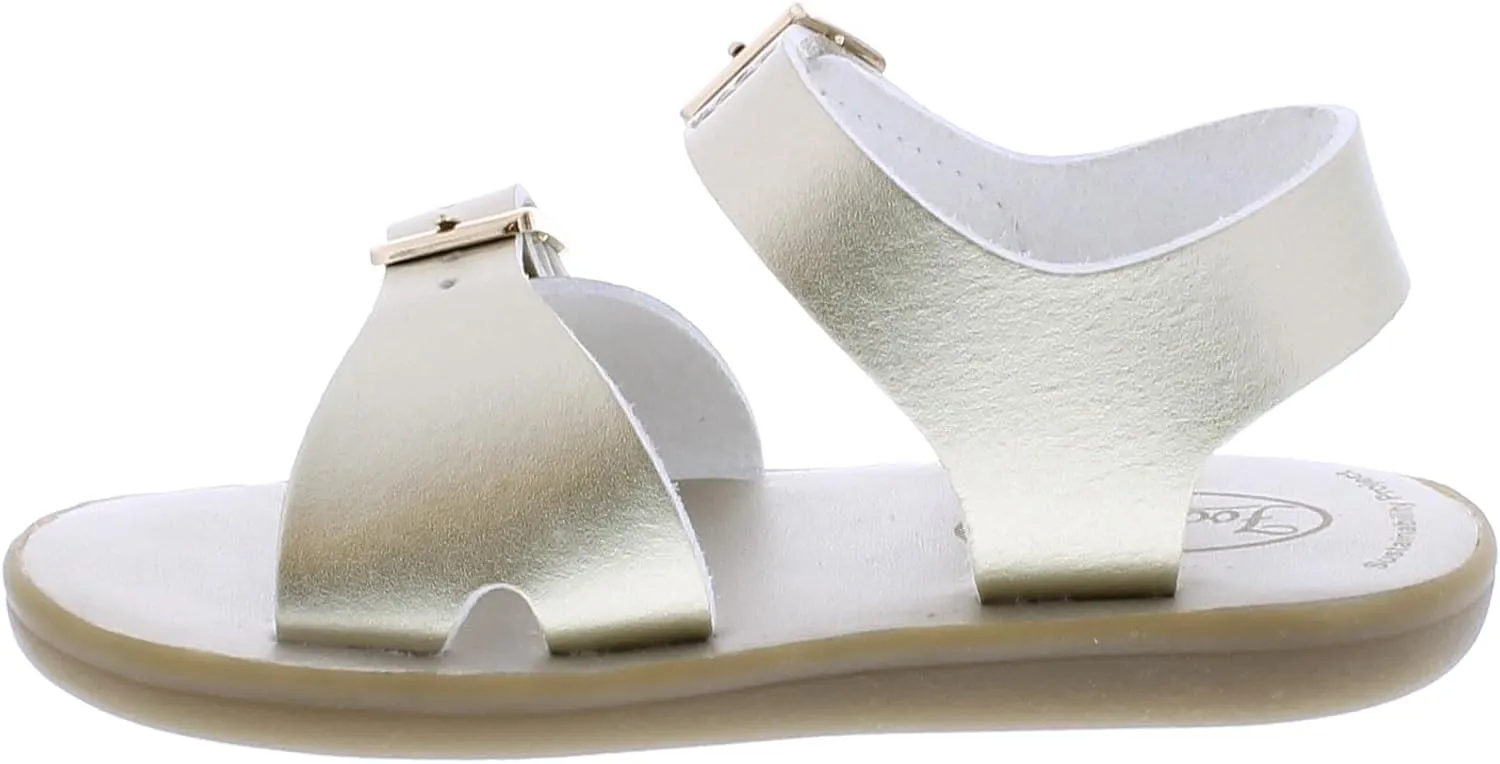 FOOTMATES Tide and Eco-Tide Waterproof Sandals for Boys and Girls with Slip-Resistant, Non-Marking Outsoles and Strap Closure for Infants, Toddlers, and Little Kids Ages 0-8