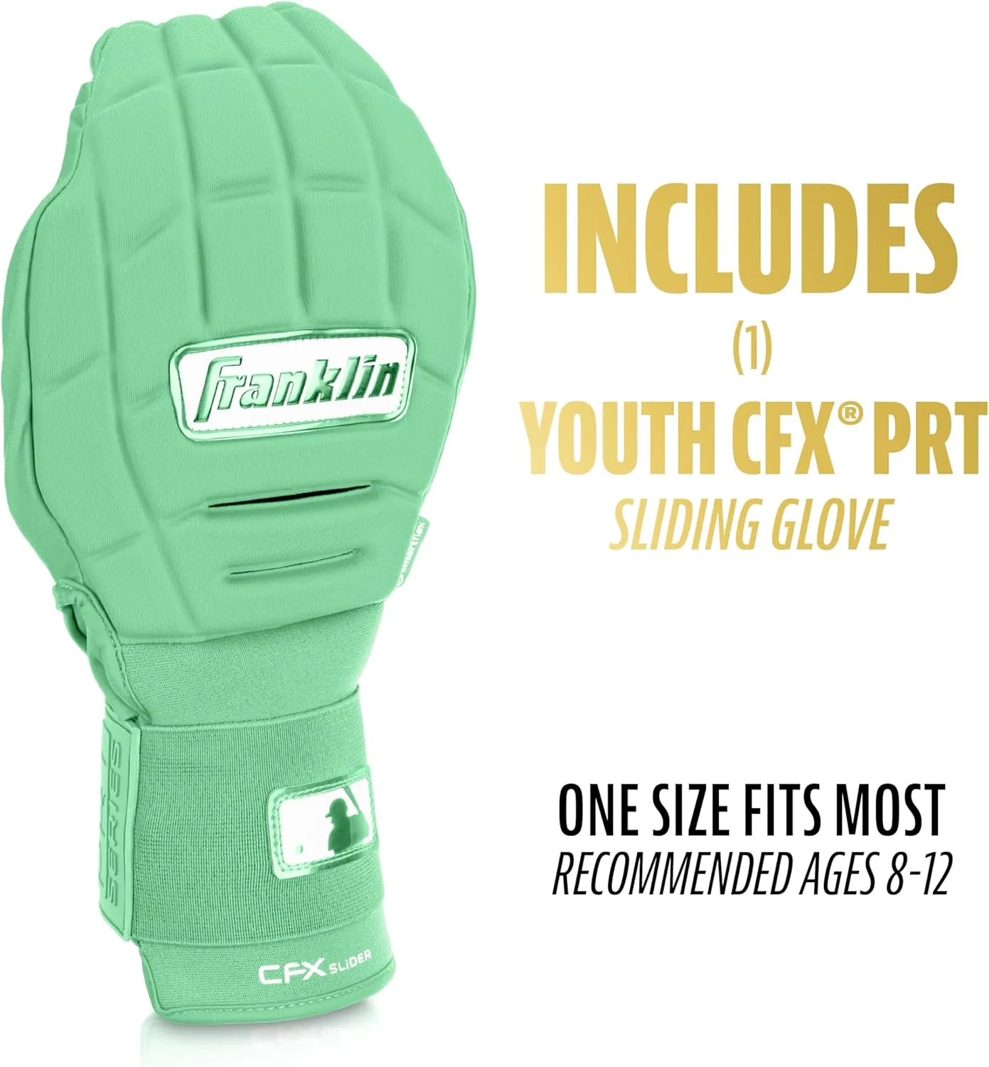 Franklin Sports MLB Baseball   Softball Sliding Mitt - CFX PRT Adult   Youth Protective Baserunning Sliding Gloves - Left   Right Hand Mitt - Hand   Wrist Protector for Running - Kids   Adults Sizes