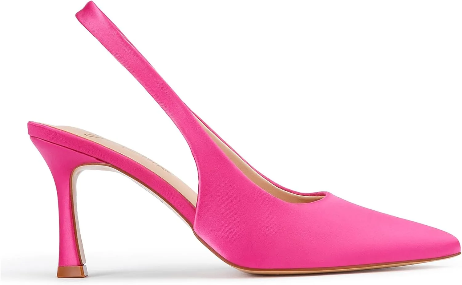 GENSHUO Women's Slingback Heels Closed Pointed Toe Dress Pumps Shoes Slip On 4 Inch High Stiletto Comfortable Sexy Wedding Work Casual Prom Party