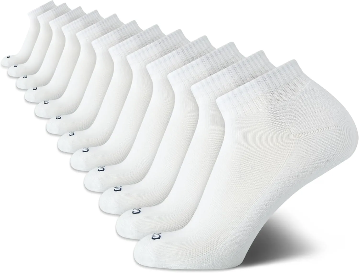 IZOD Men's Athletic Socks - Performance Cushion Quarter Socks (10 or 12 Pack)