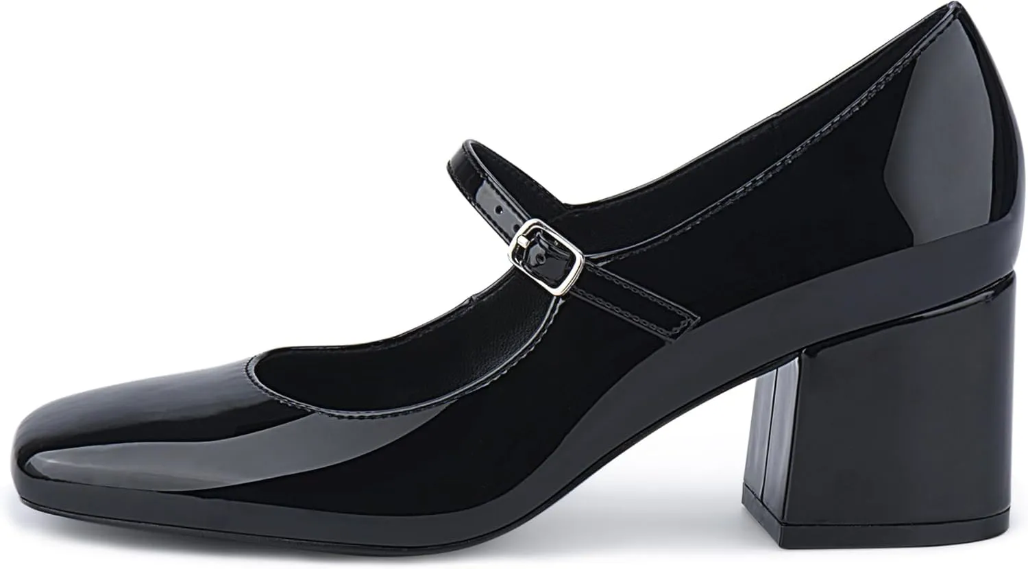 JENN ARDOR Women's Pumps Low Heel Dress Shoes for Women Closed Toe Chunky Mary Jane Work Pumps Shoes Oxfords