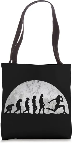Jogging Evolution - Evolution Of Man Sports runners Tote Bag
