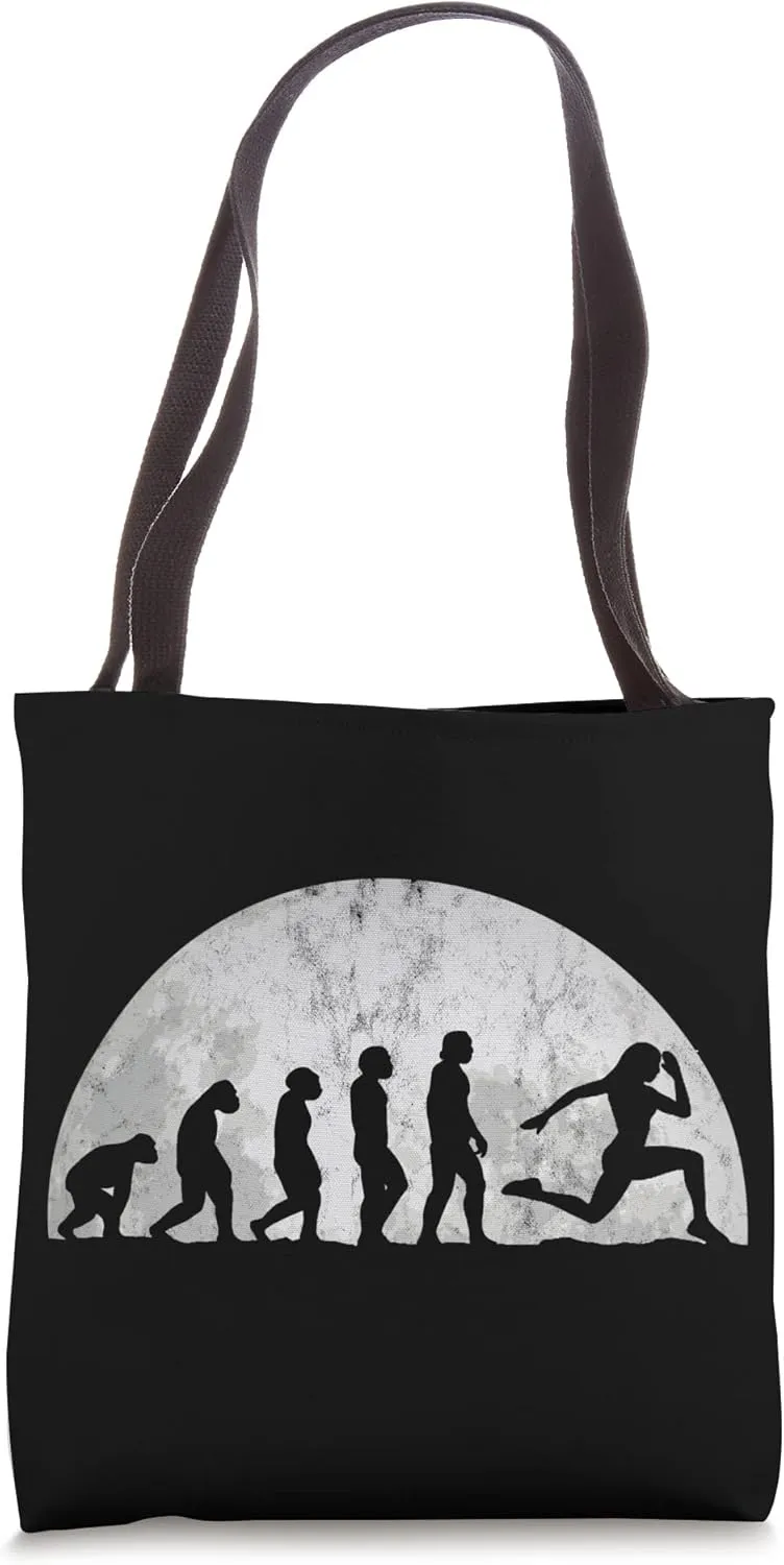 Jogging Evolution - Evolution Of Man Sports runners Tote Bag