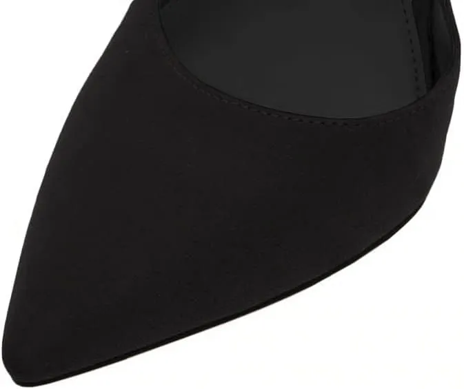 Juliet Holy Womens Pumps Point Closed Toe Heels Buckle Ankle Strap D'Orsay Heeled Sandals
