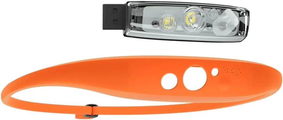 KNOG Quokka 150 LED Headlamp - Lightweight, USB Rechargeable Running Headlamp with 20m Beam, IP65 Water Resistant, Silicone Strap, 3 Light Modes for Camping, DIY & Outdoors