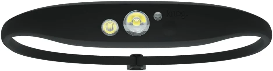 KNOG Quokka 150 LED Headlamp - Lightweight, USB Rechargeable Running Headlamp with 20m Beam, IP65 Water Resistant, Silicone Strap, 3 Light Modes for Camping, DIY & Outdoors
