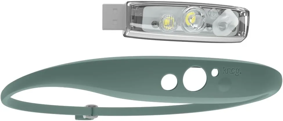 KNOG Quokka 150 LED Headlamp - Lightweight, USB Rechargeable Running Headlamp with 20m Beam, IP65 Water Resistant, Silicone Strap, 3 Light Modes for Camping, DIY & Outdoors
