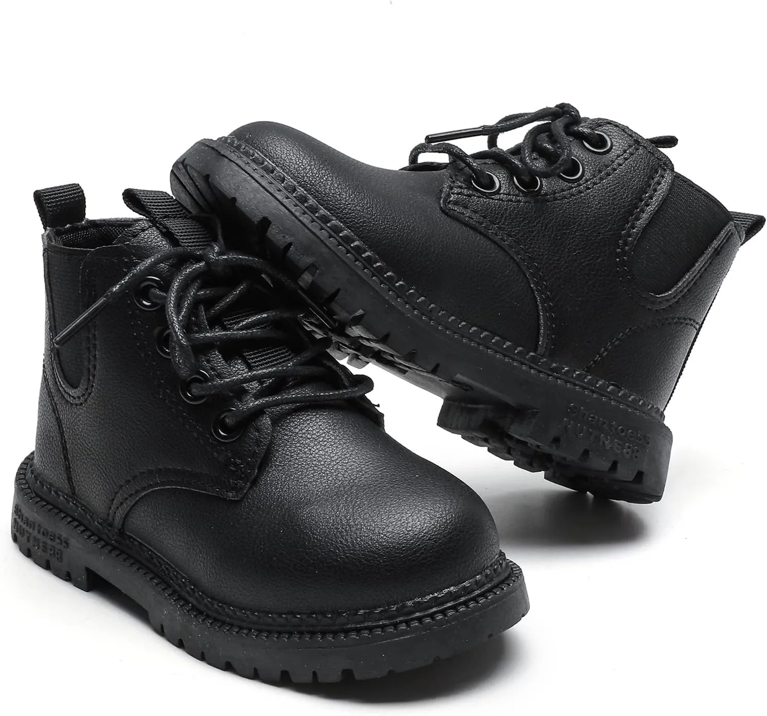Komfyea Boys And Girls Lace Up Casual Outdoor Hiking Ankle Boots(Toddler/Little Kids)