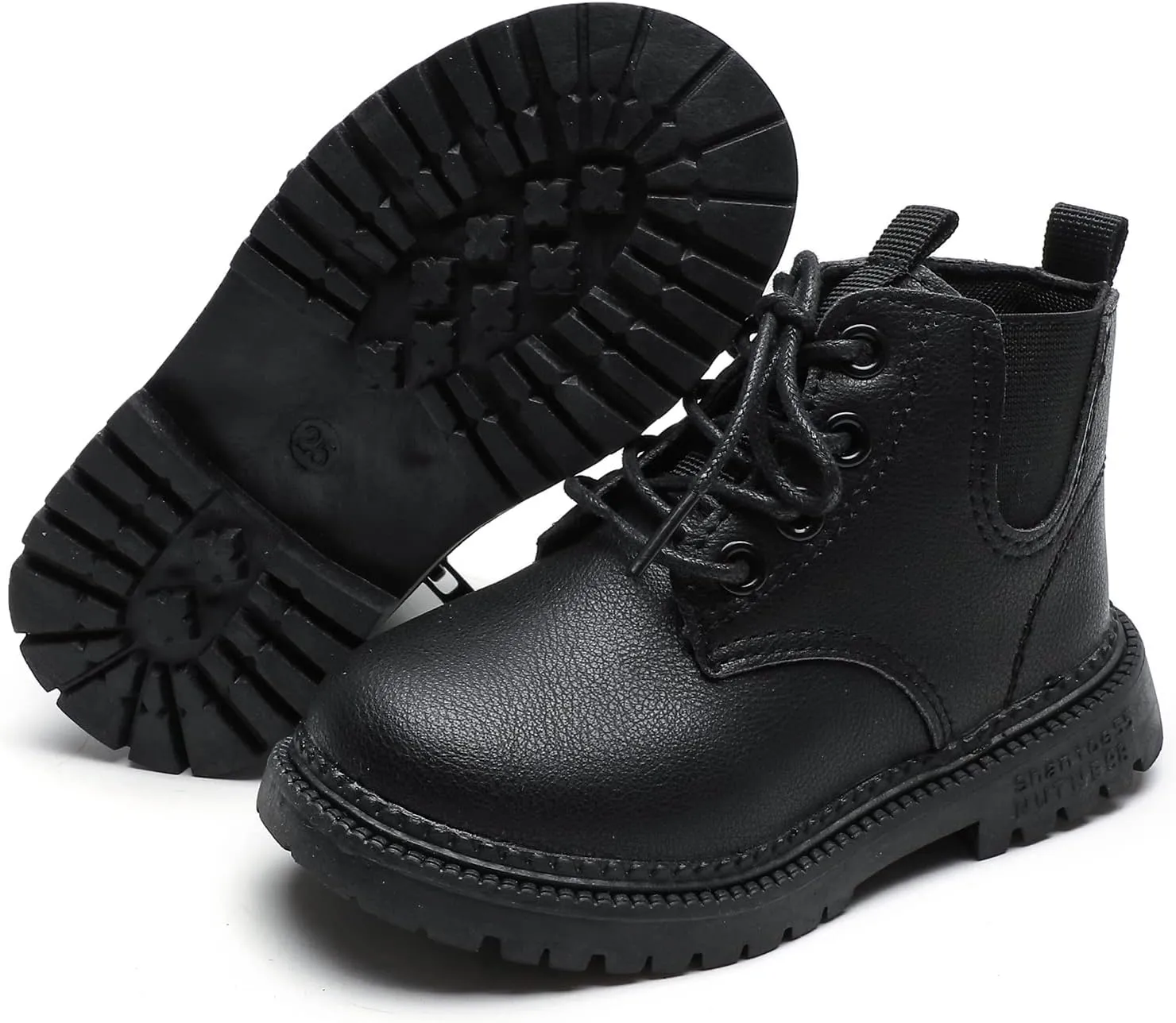 Komfyea Boys And Girls Lace Up Casual Outdoor Hiking Ankle Boots(Toddler/Little Kids)