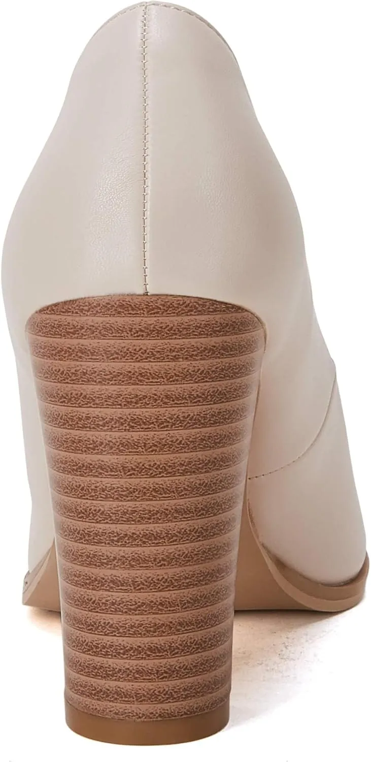 LAICIGO Women's Pointed Toe Pumps Chunky Block High Heel Slip On Dress Party Wedding Shoes