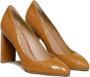 LEHOOR Women Chunky Block High Heel Pumps Shoes Pointed Closed Toe Slip On 3" Heels Dress Sandals Suede Crocodile Patent Leather Work Shoe Office Ladies Formal Dressy Wedding Party Retro 4-11 M US