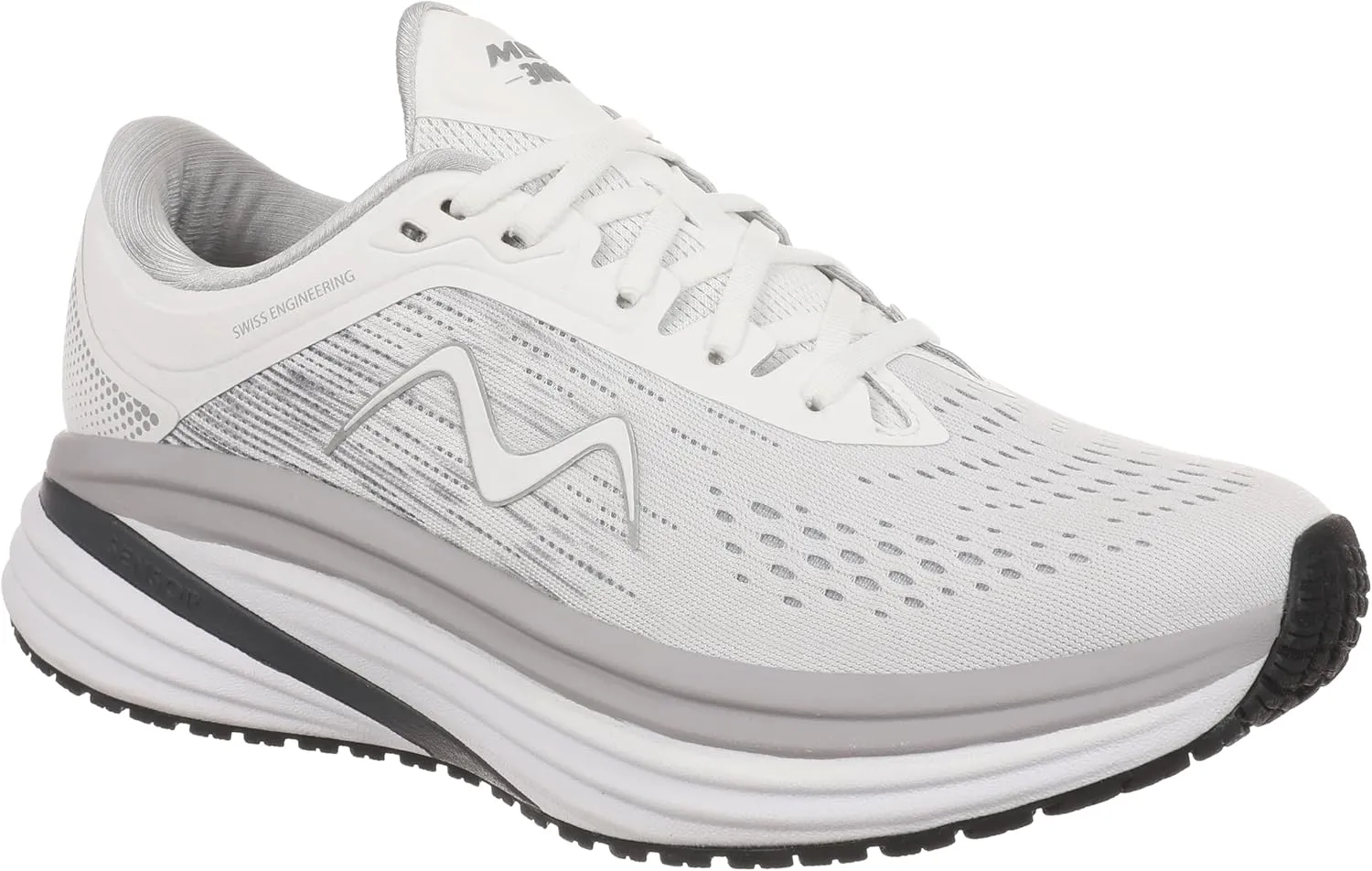MBT M-3000 Lace Up Running Shoes in White for Women