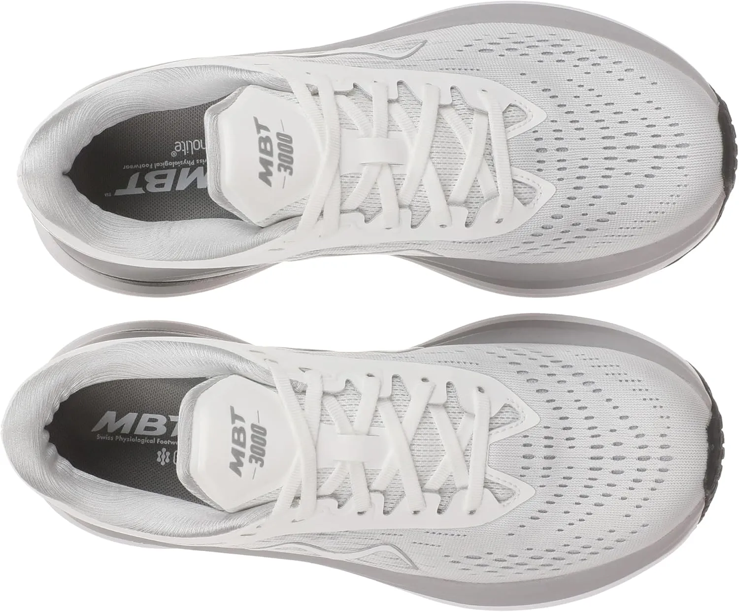MBT M-3000 Lace Up Running Shoes in White for Women