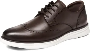 Men's Dress Sneakers Lightweight Casual Business Wingtip Oxford Shoes