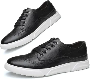 Men's Fashion Sneakers Classic Casual Shoes for Men Stylish Soft Men Dress Sneakers Wingtip Brogue Shoes