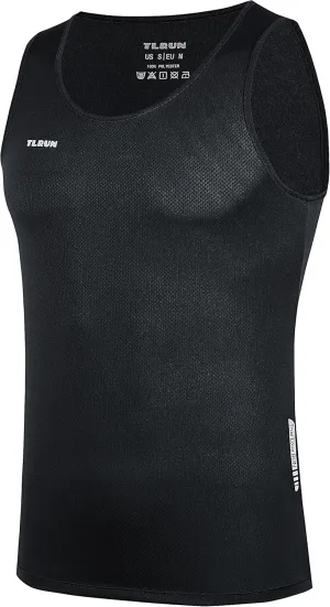 Men's Running Tank Top Ultra Lightweight Marathon Singlet Shirts Dry Fit Workout Sleeveless T-Shirt