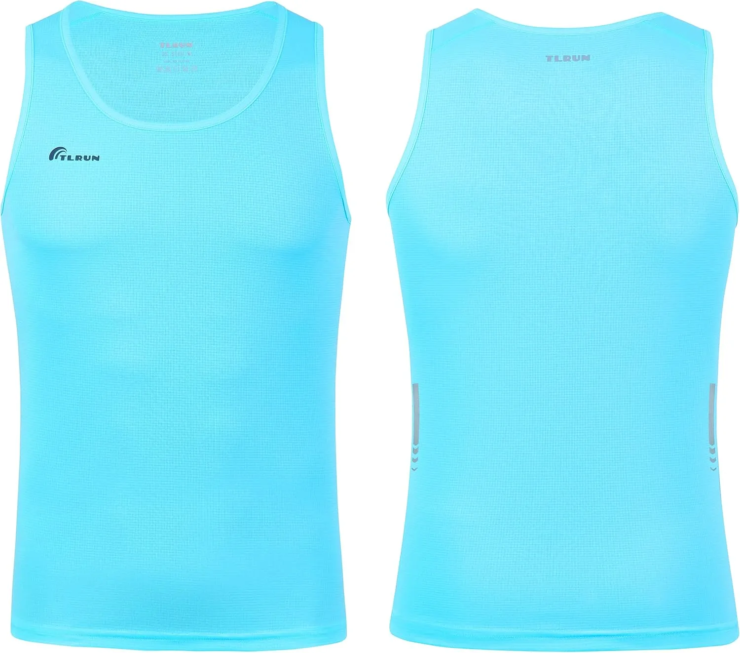Men's Running Tank Top Ultra Lightweight Marathon Singlet Shirts Dry Fit Workout Sleeveless T-Shirt