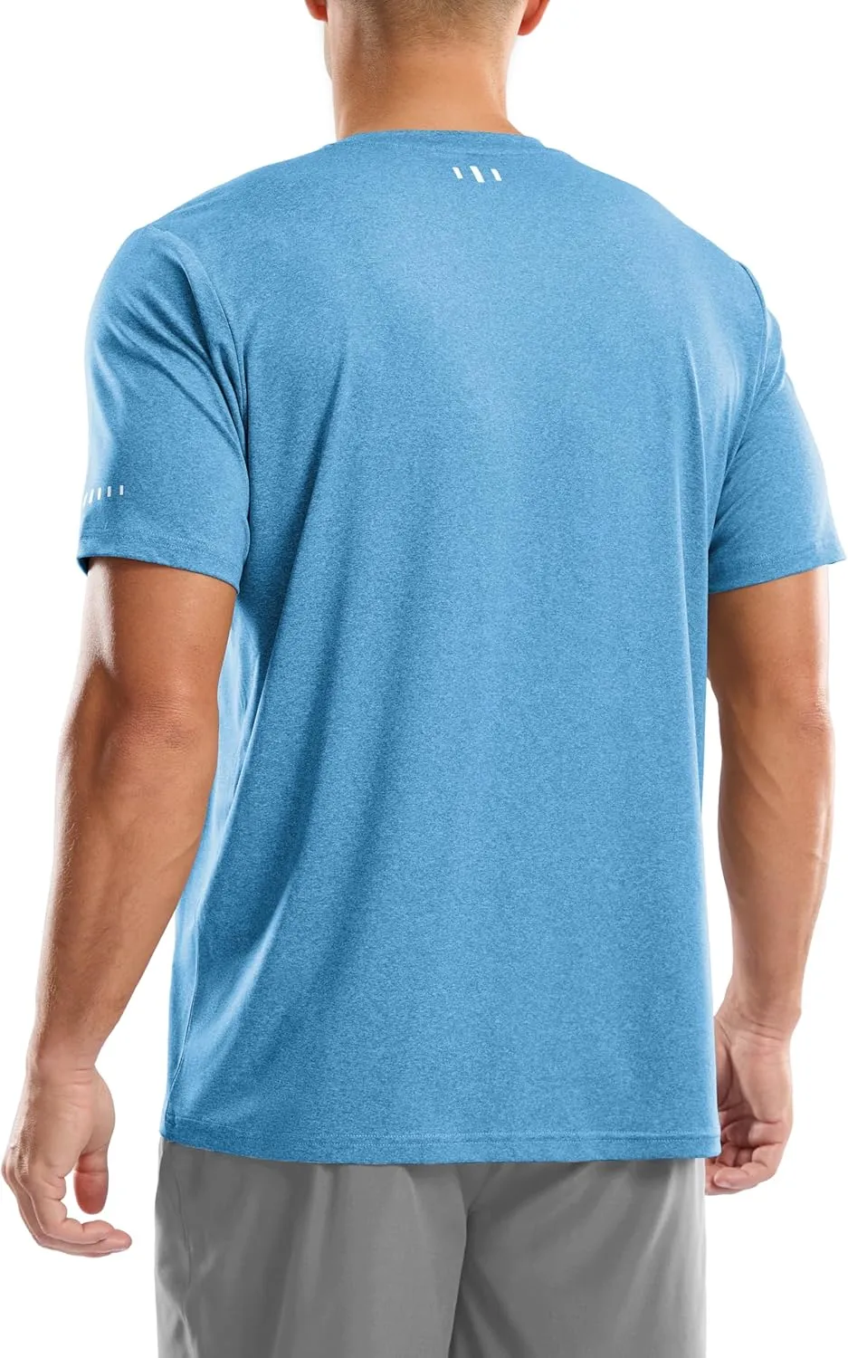 Men's UPF 50  Sun Protection Dry Fit Workout T-Shirts Rash Guard Swim Shirts Moisture Wicking Tee for Athletic, Beach, Hiking