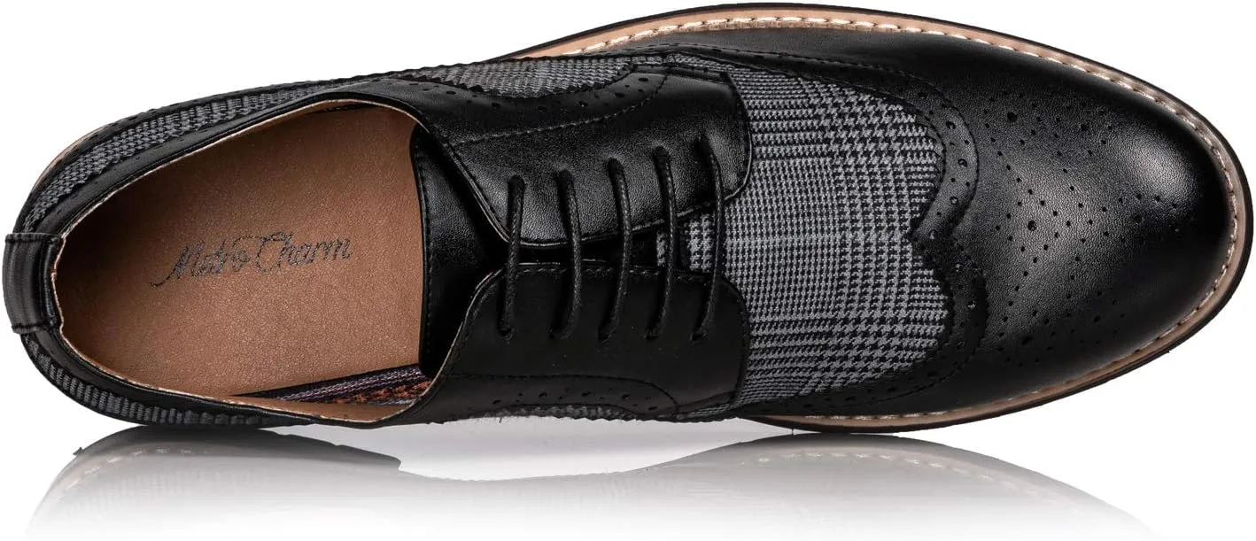 Metrocharm MC315 Men's Wing Tip Lace Up Oxford Shoe