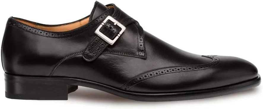 Mezlan Forest Mens Luxury Wing Tip Oxfords - Exquisite Hand-Burnished Calfskin with Perforated Accents - Handcrafted in Spain - Medium Width